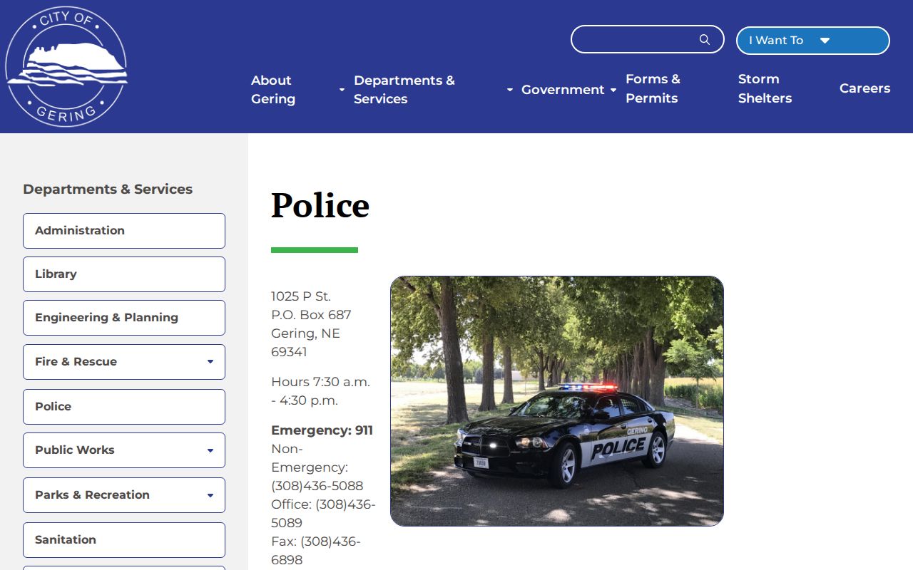 Gering court docket police program source showing a non-court citation service