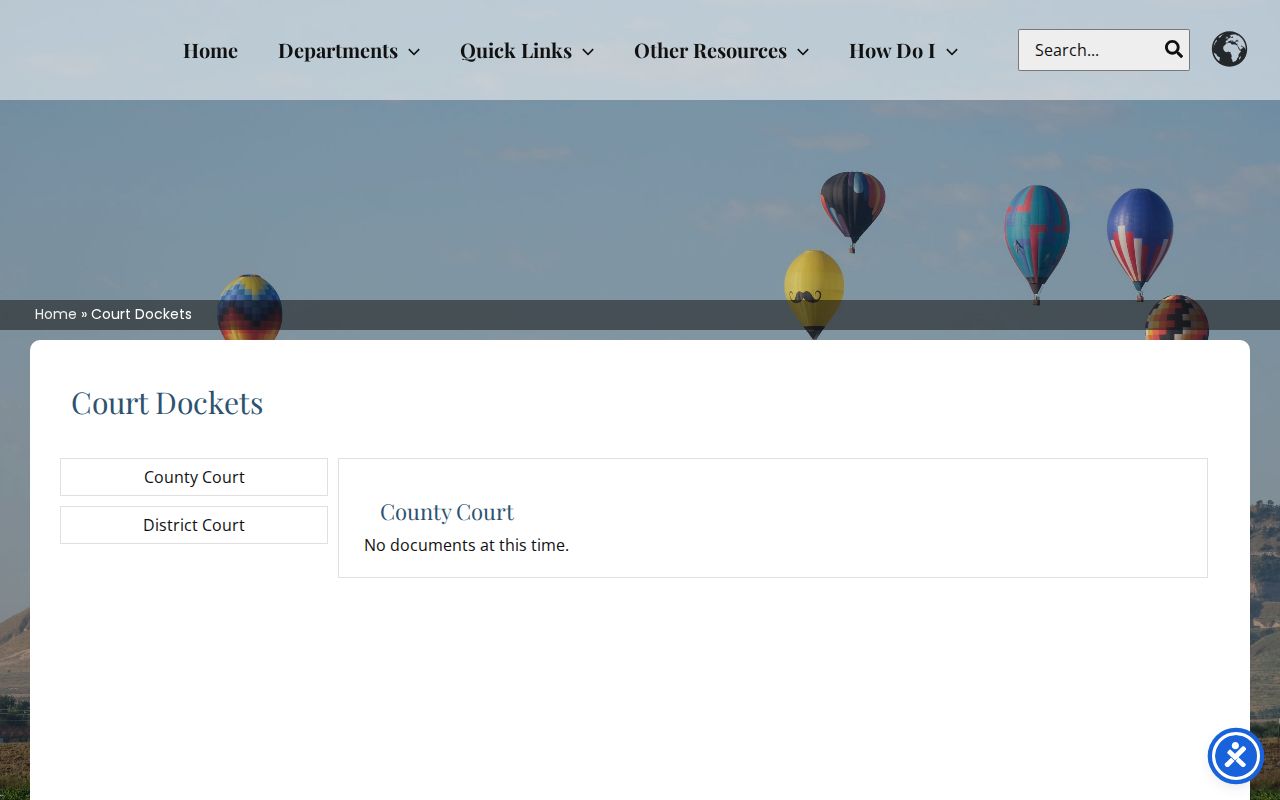 Scotts Bluff County court docket local docket posting page