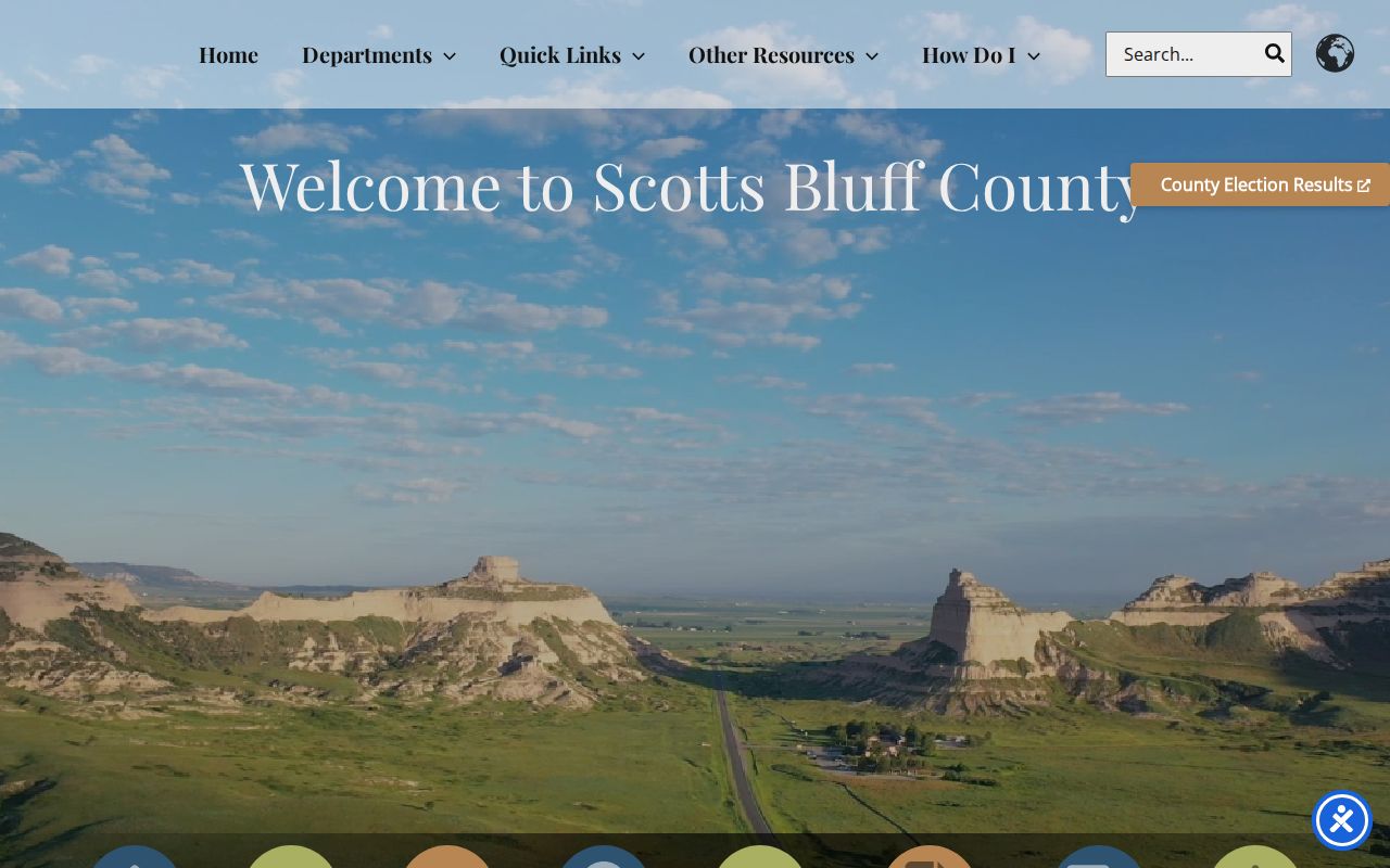 Scotts Bluff County court docket county government landing page